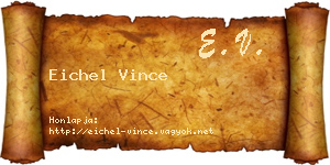 Eichel Vince névjegykártya